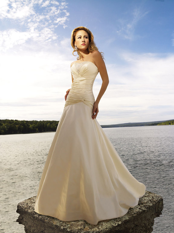 Orifashion HandmadeHandmade Silk Taffeta Wedding Dress AL068